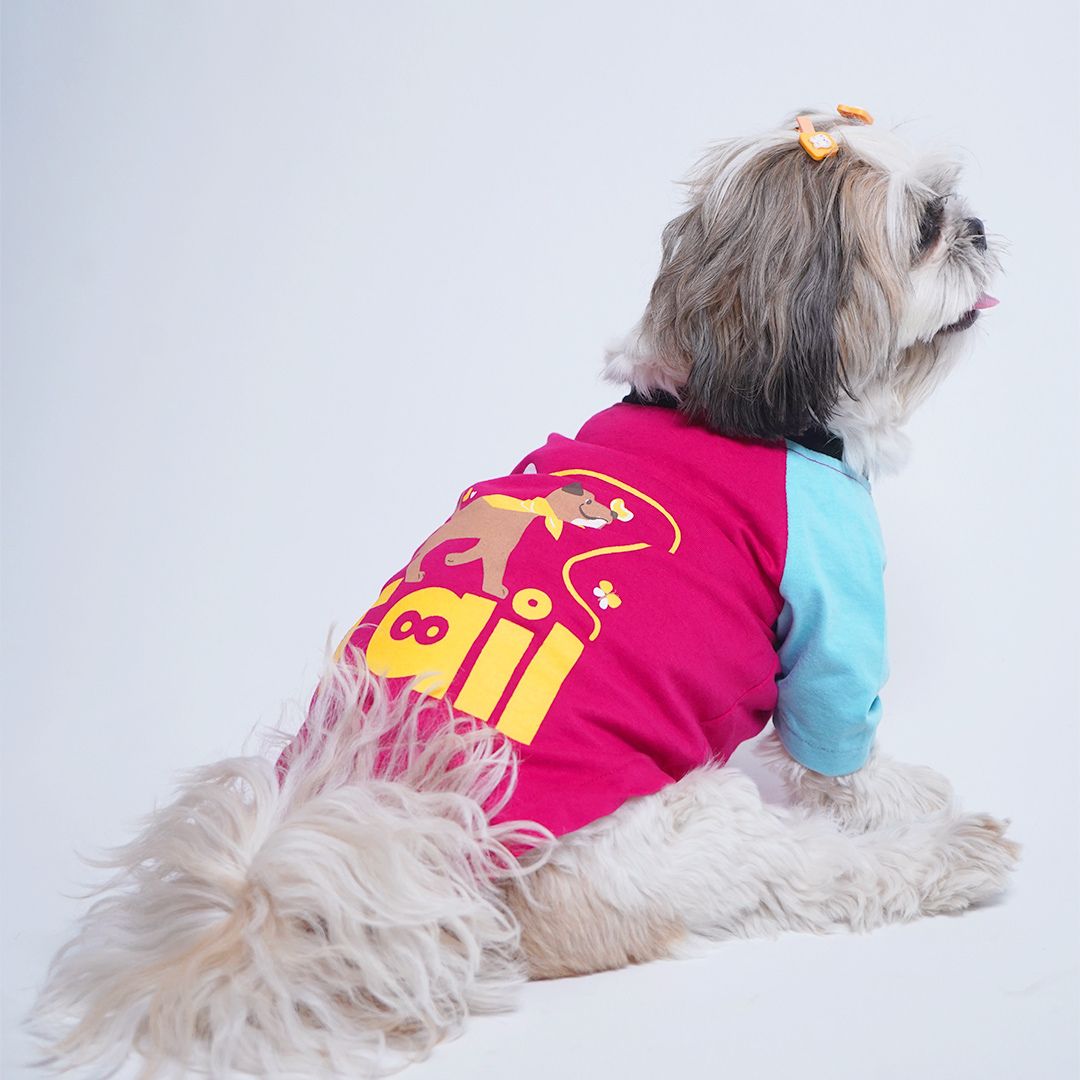 Magenta Dog T-Shirt