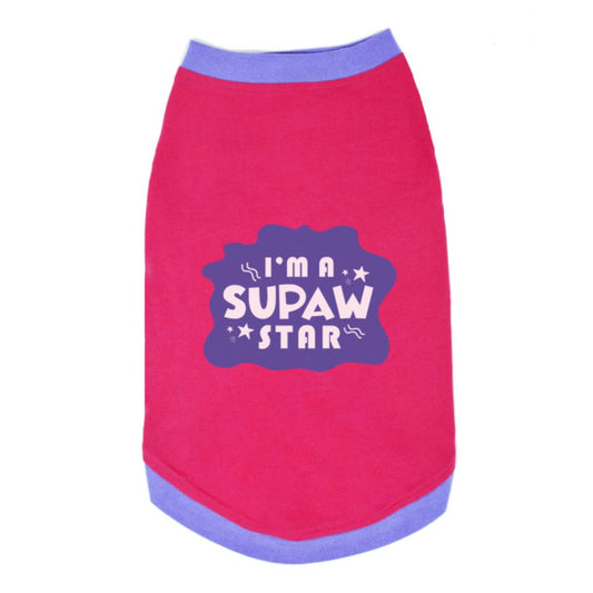 Magenta Dog T-Shirt - Sleeveless