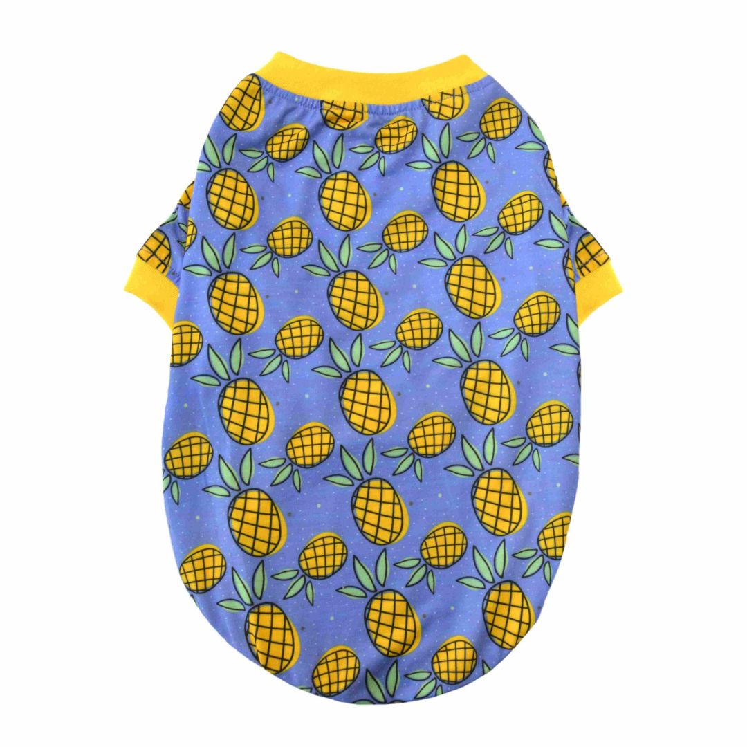 Pineapple Printed Dog T-Shirt