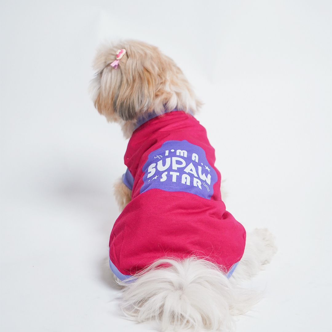 Magenta Dog T-Shirt - Sleeveless