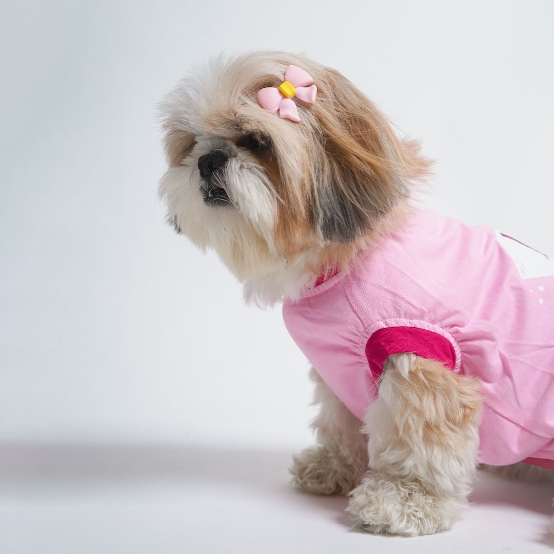 Flamingo Dog T-Shirt - Sleeveless