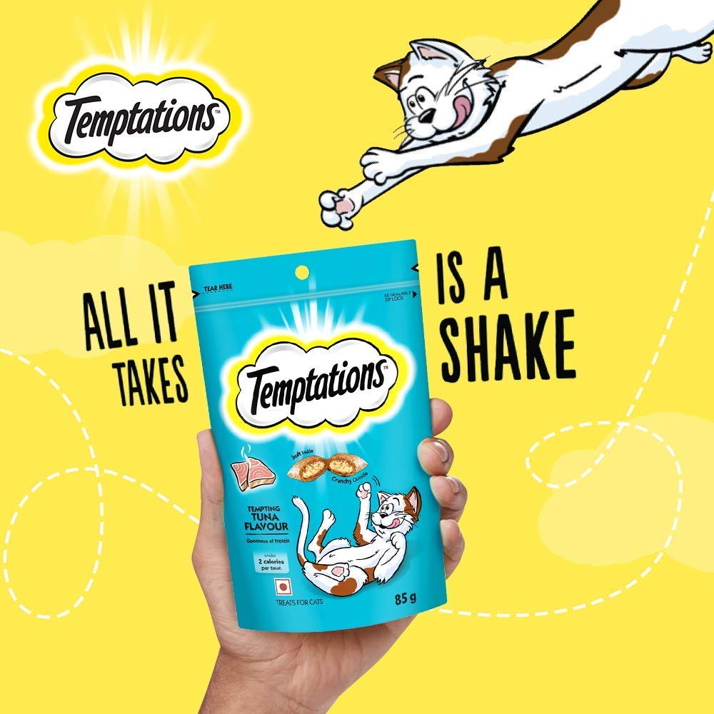 Temptations Cat Treat Tuna Flavour - 85g