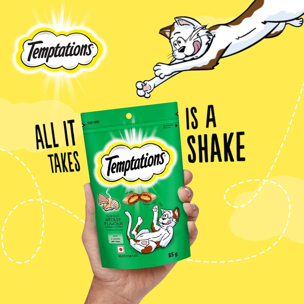 Temptations Cat Treat Seafood Medley Flavour - 85g