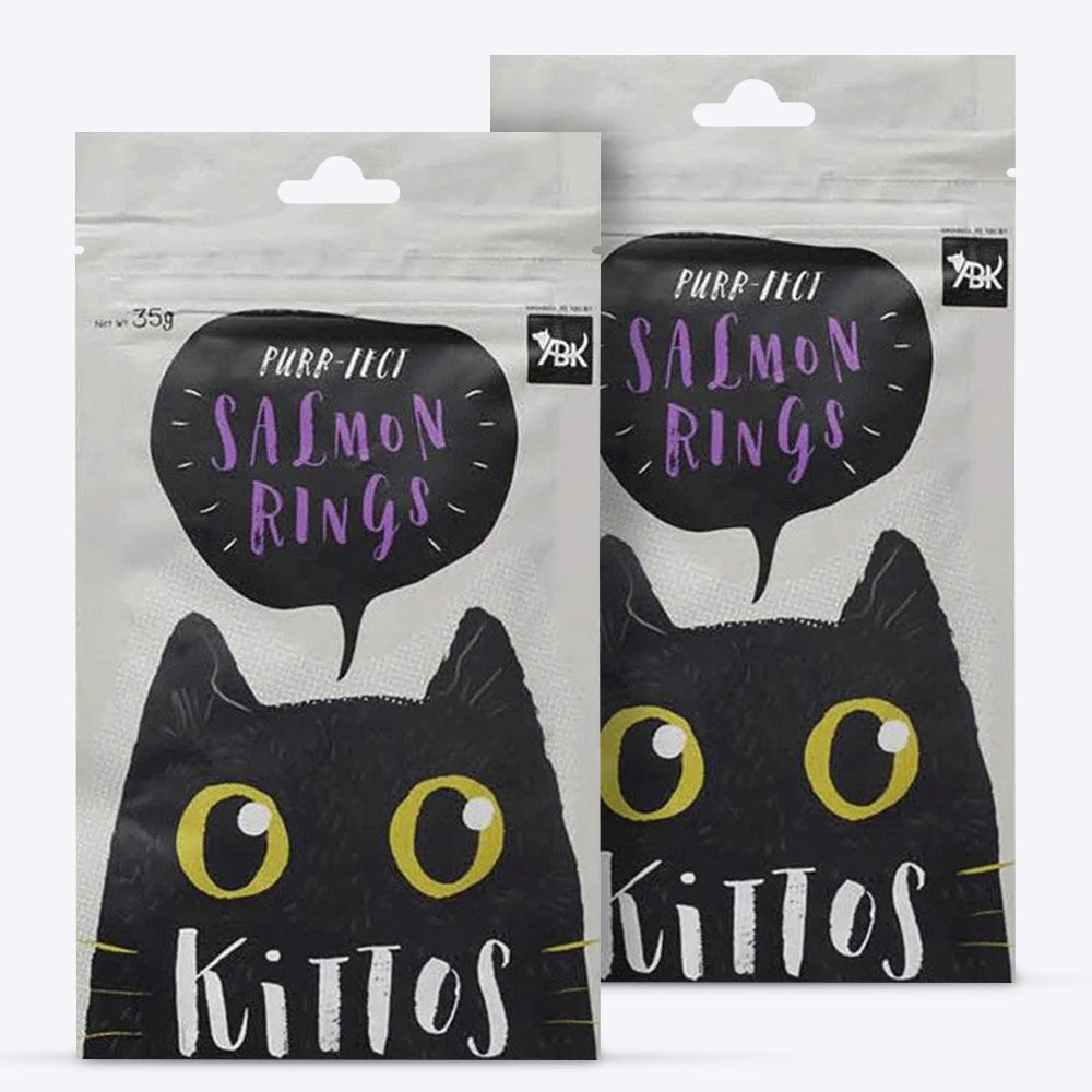 Kittos Purr-Fect Salmon Rings Cat Treats - 35 g