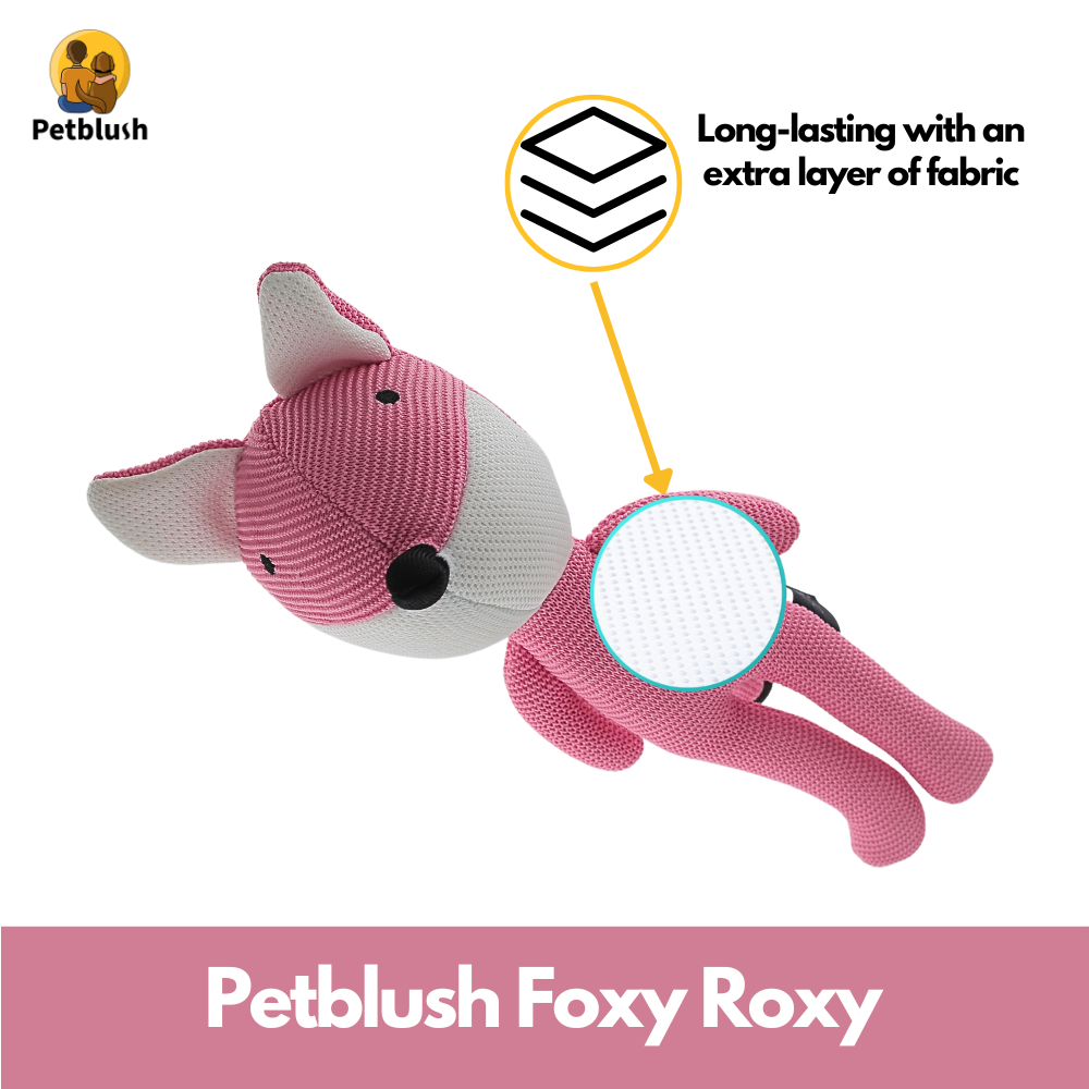 Petblush Foxy Roxy Plush Toy for Dogs & Cats
