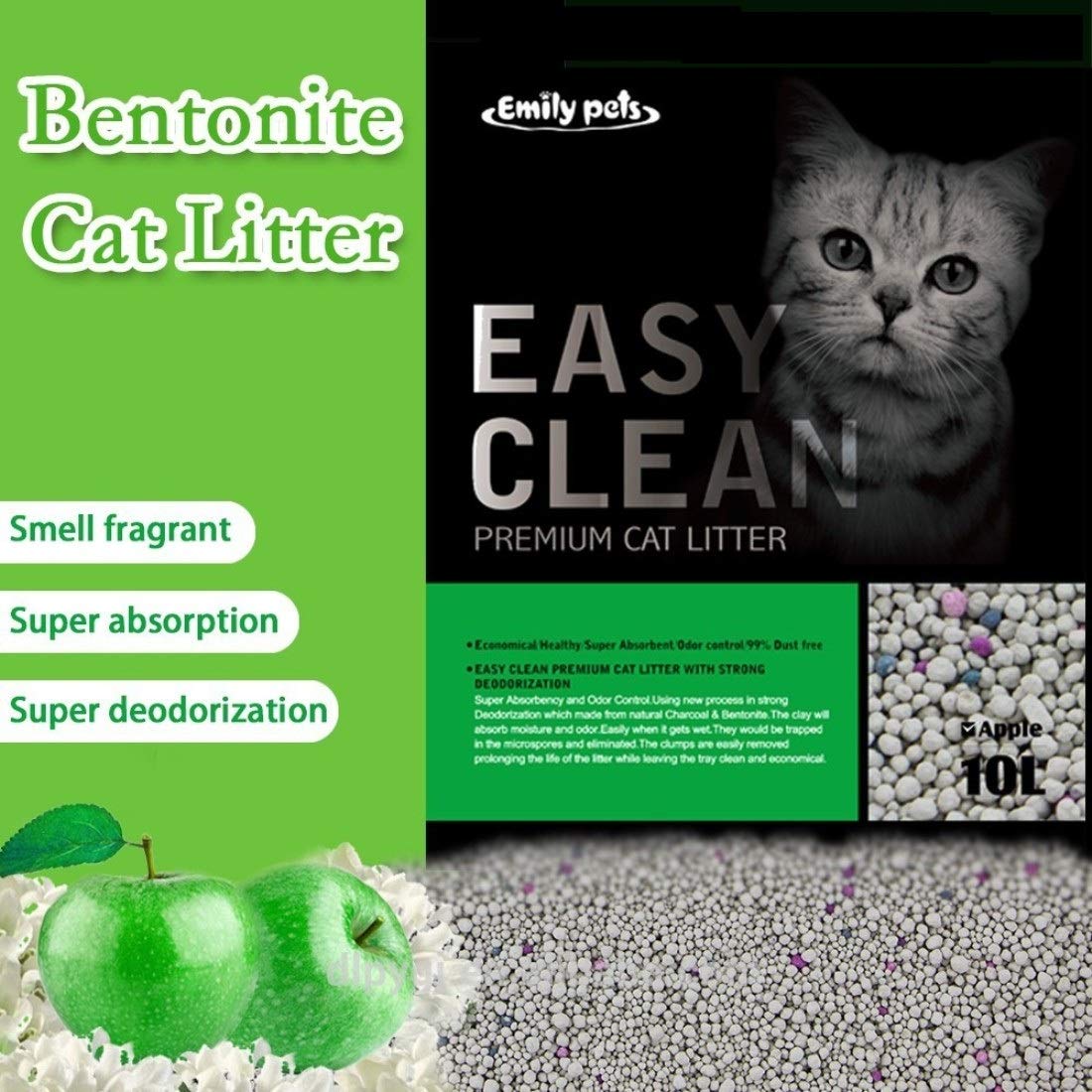 Emily Pets Fresh Scented Bentonite Clumping Cat Litter Lavender