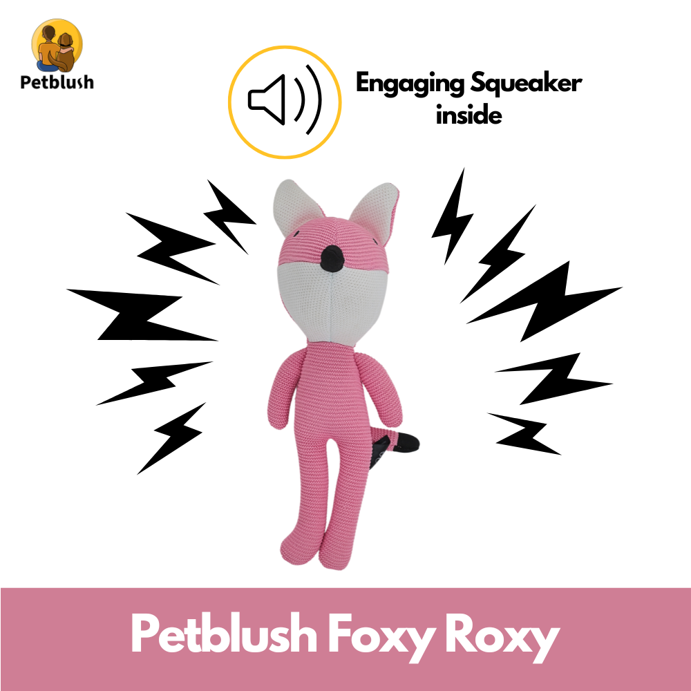 Petblush Foxy Roxy Plush Toy for Dogs & Cats