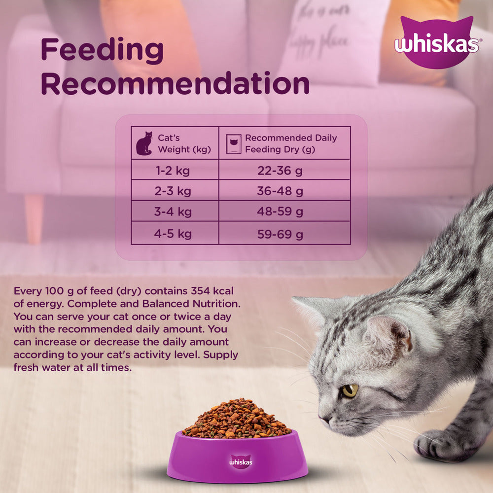 Whiskas Chicken Dry Food For Adult Cat