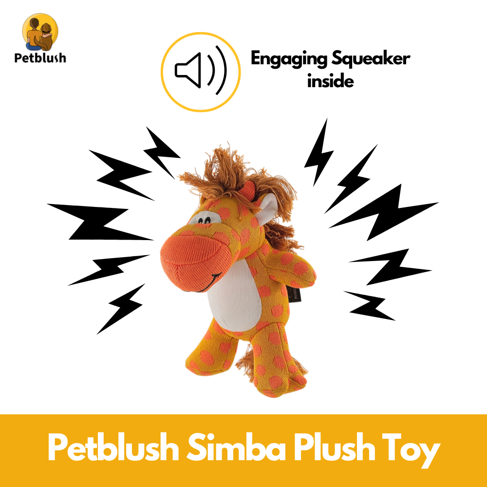 Petblush Simba The Girraffe Plush Toy for Dogs & Cats