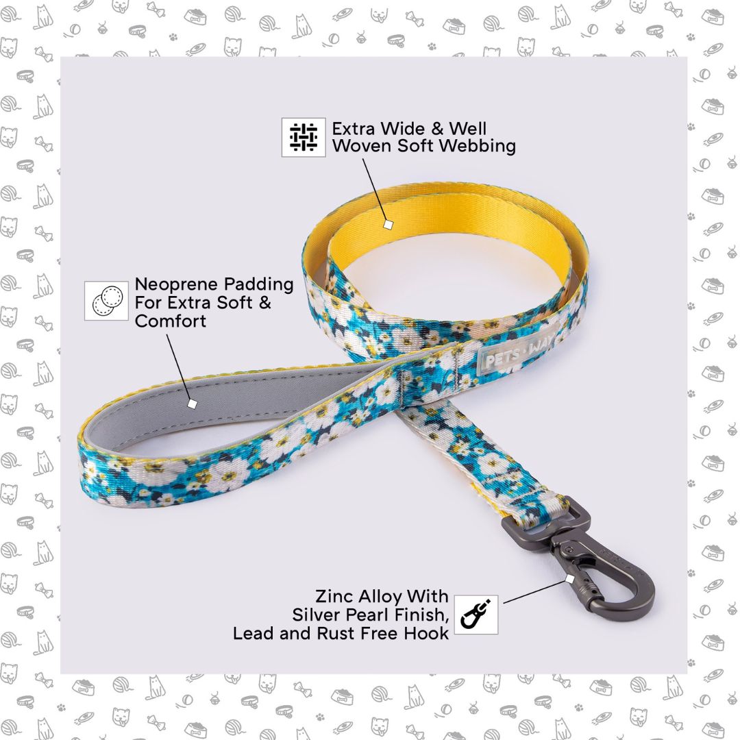 Blossom Dog Collar Leash Set