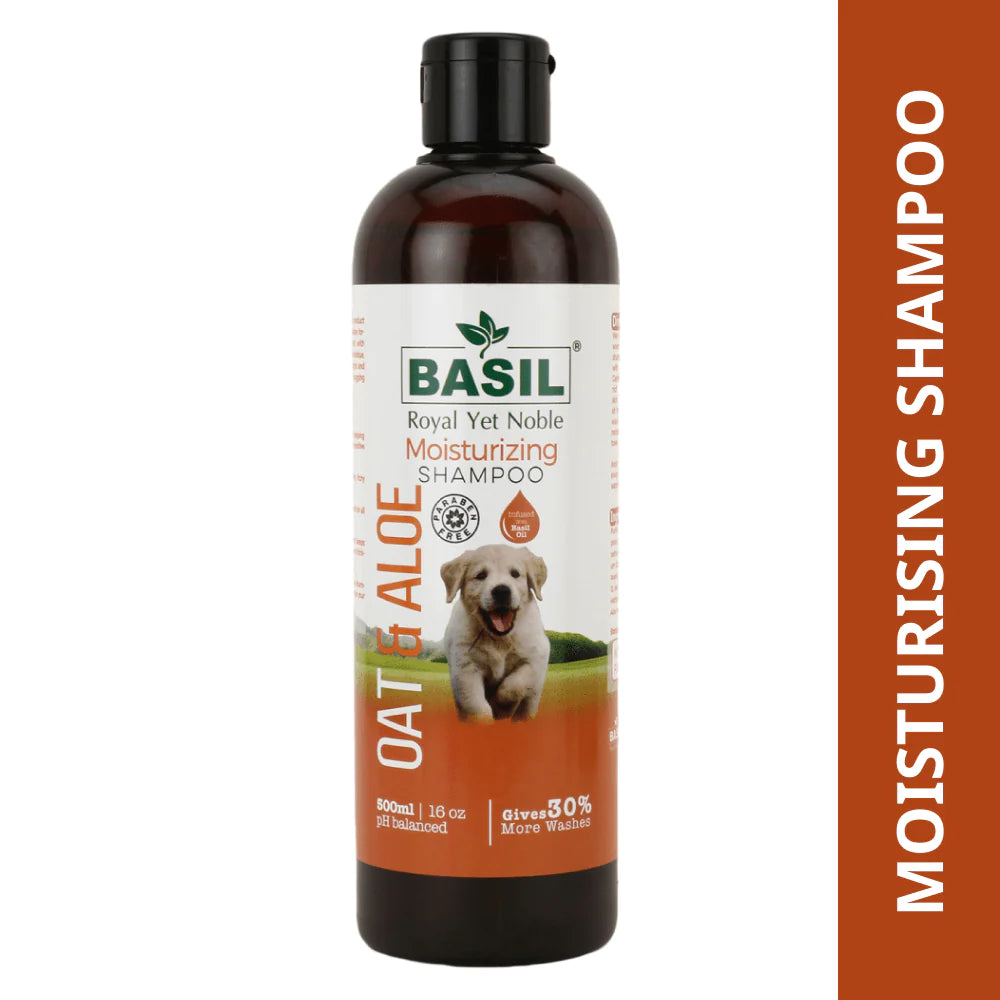 Basil Oat & Aloe Moisturising Shampoo for Dogs and Cats – PawStore