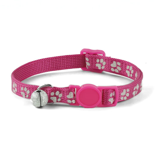 Basil Printed Collar for Cats & Puppies (Pink)