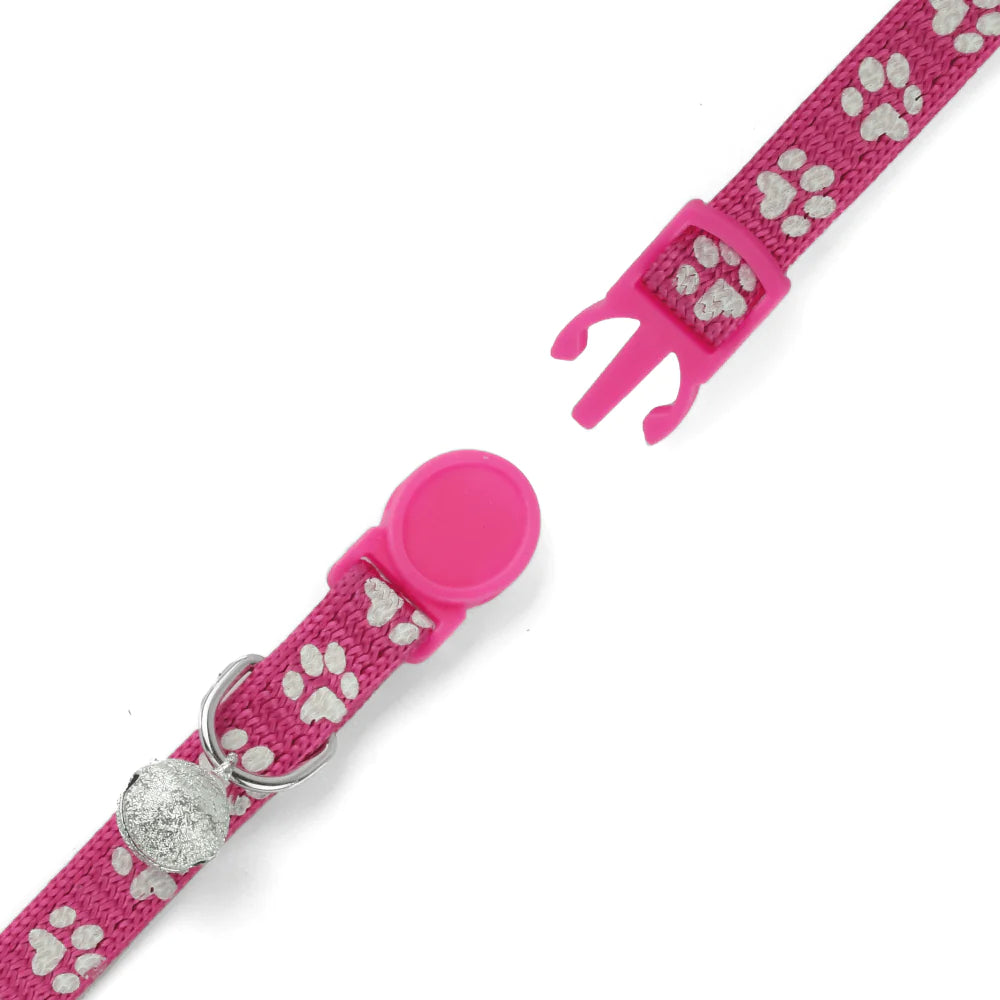 Basil Printed Collar for Cats & Puppies (Pink)