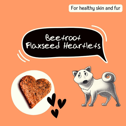 Beetroot Flaxseed Heartlets