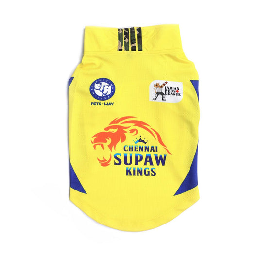 Chennai Supaw Kings (CSK) IPL Dog Jersey