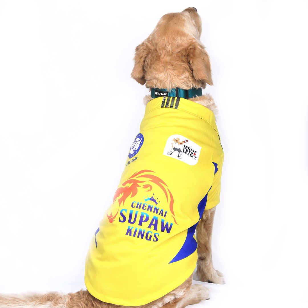 Chennai Supaw Kings (CSK) IPL Dog Jersey