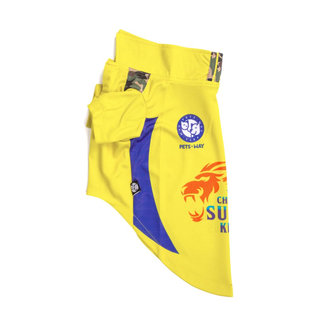 Chennai Supaw Kings (CSK) IPL Dog Jersey