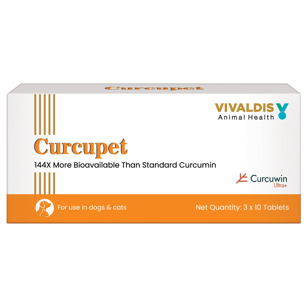 Vivaldis Curcupet (Curcumin) for Dogs & Cats (pack of 30 tablets)