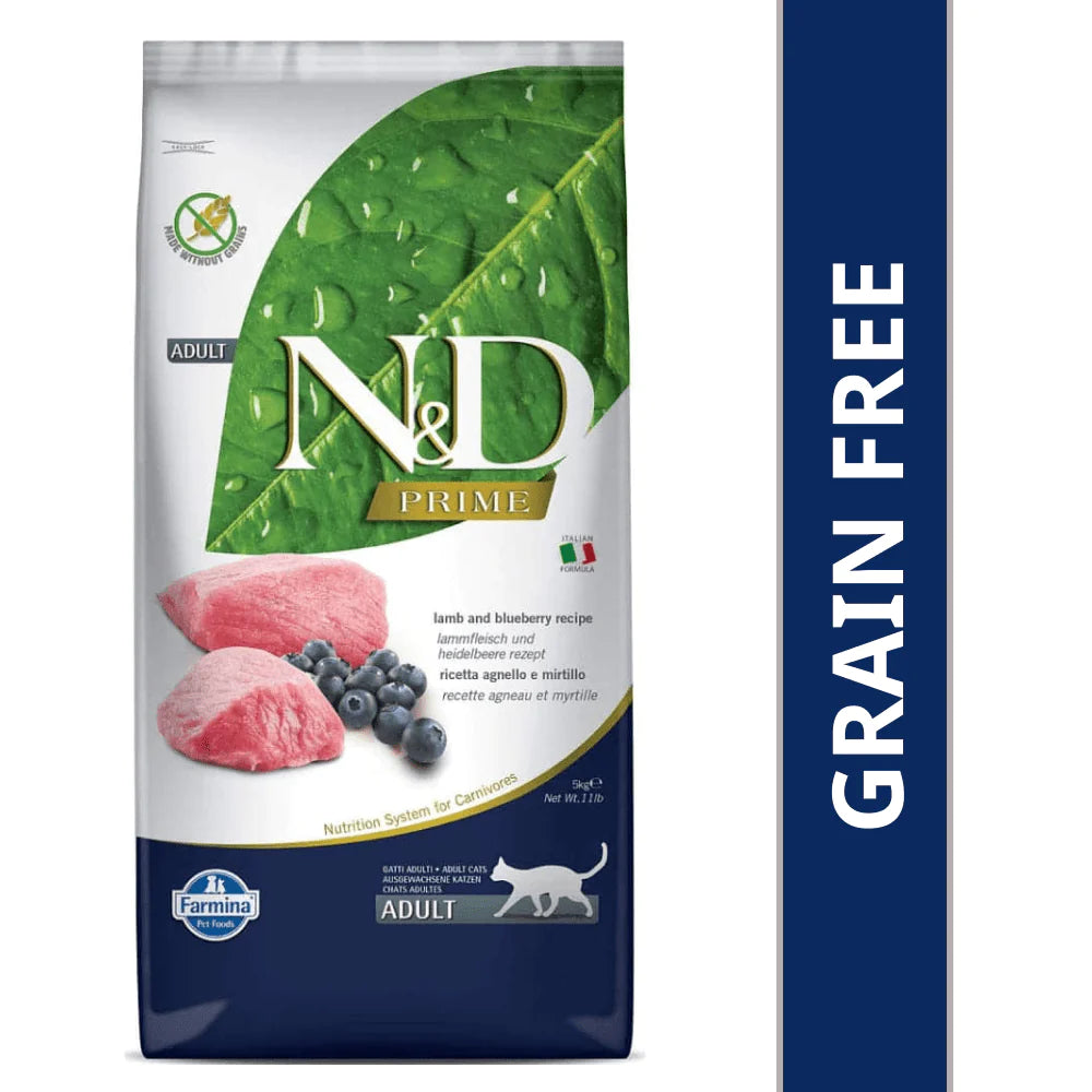 Farmina N D Prime Lamb Blueberry Grain Free Adult Dry Cat Food