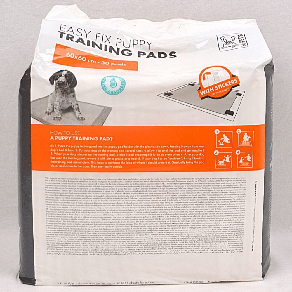 M Pets Easy Fix Puppy Training Pads With Stickers for Dogs (90x60cm)