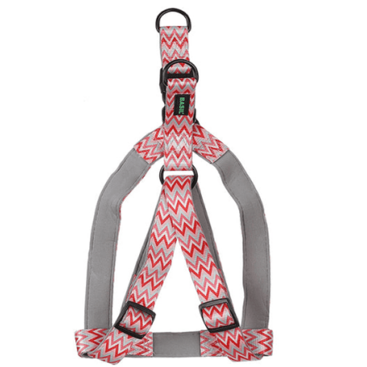 Basil Printed Adjustable Harness for Dogs (Pink)