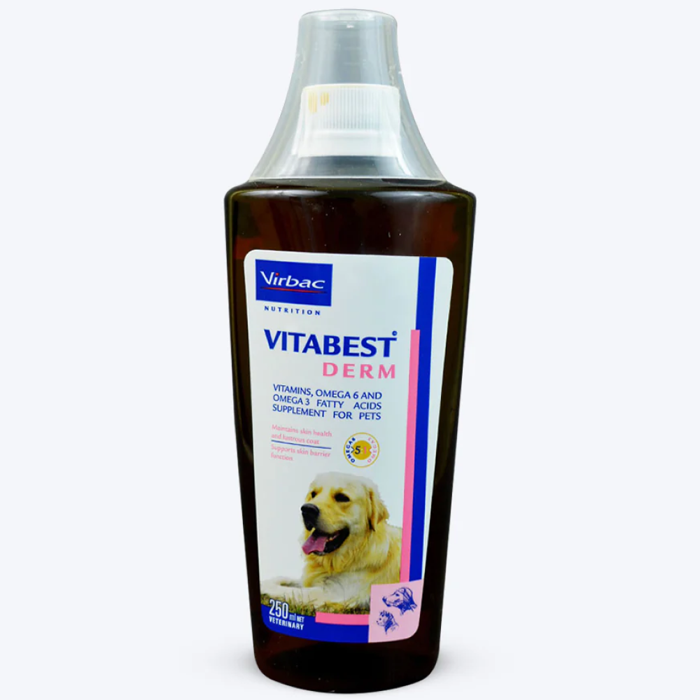 Virbac Episoothe Oatmeal Shampoo (200ml) and Vitabest Derm Omega 3 + 6 Syrup (250ml) Combo