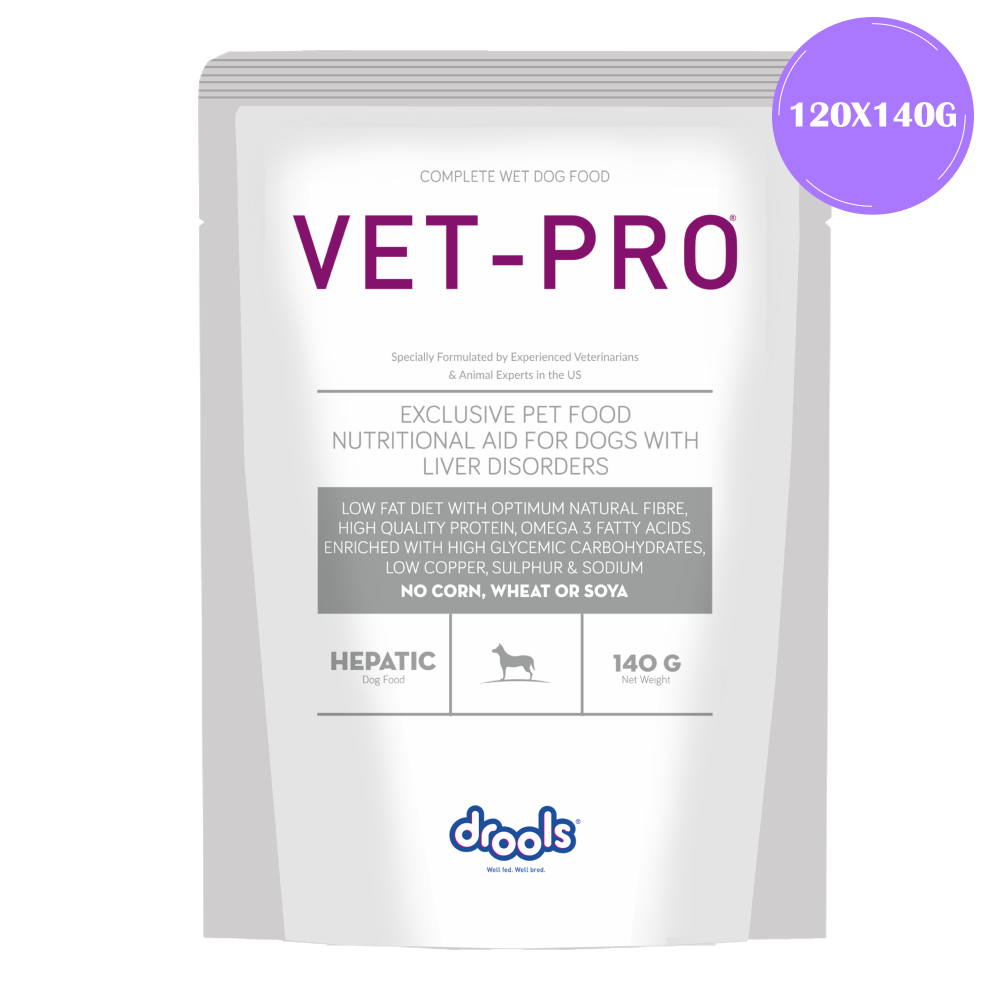 Drools VET PRO Hepatic Pet Wet Food for Dogs