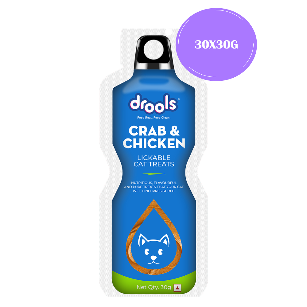 Drools Crab & Chicken Creamy Lickable Cat Treats