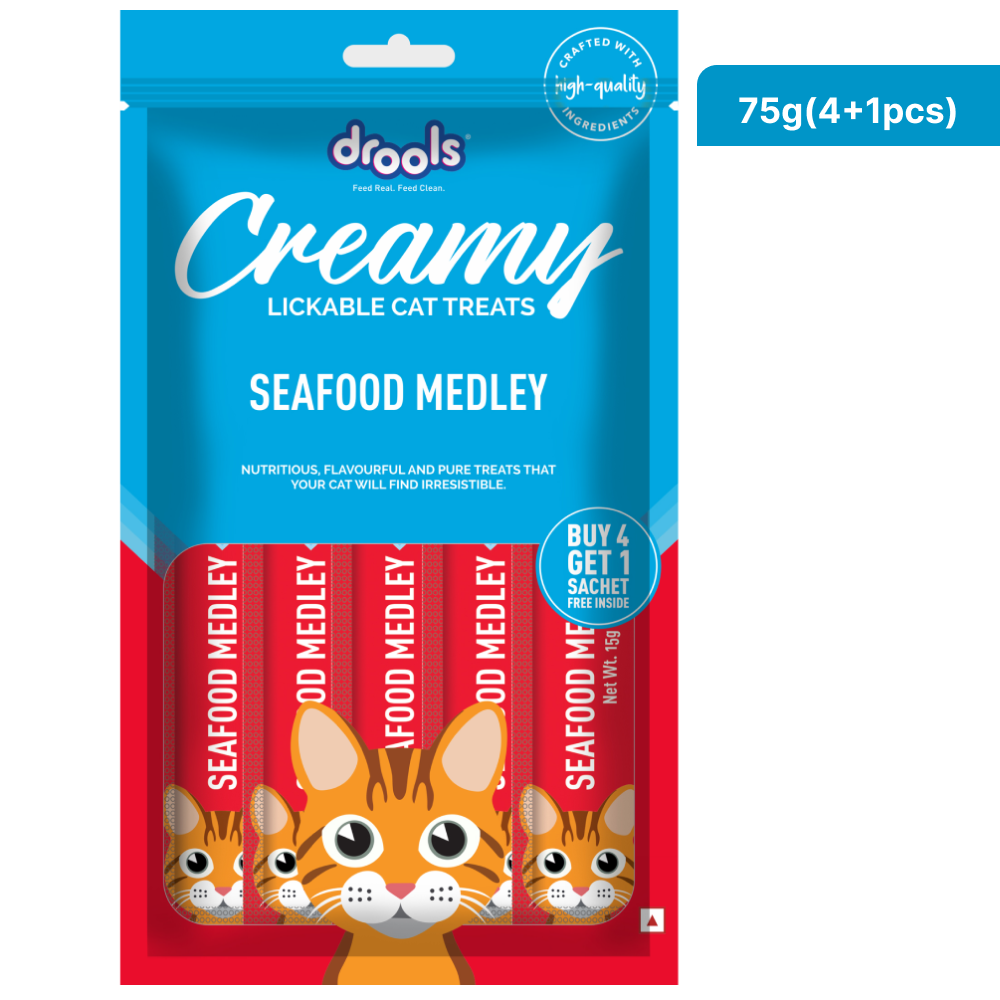 Drools Seafood Medley Creamy Cat Treats
