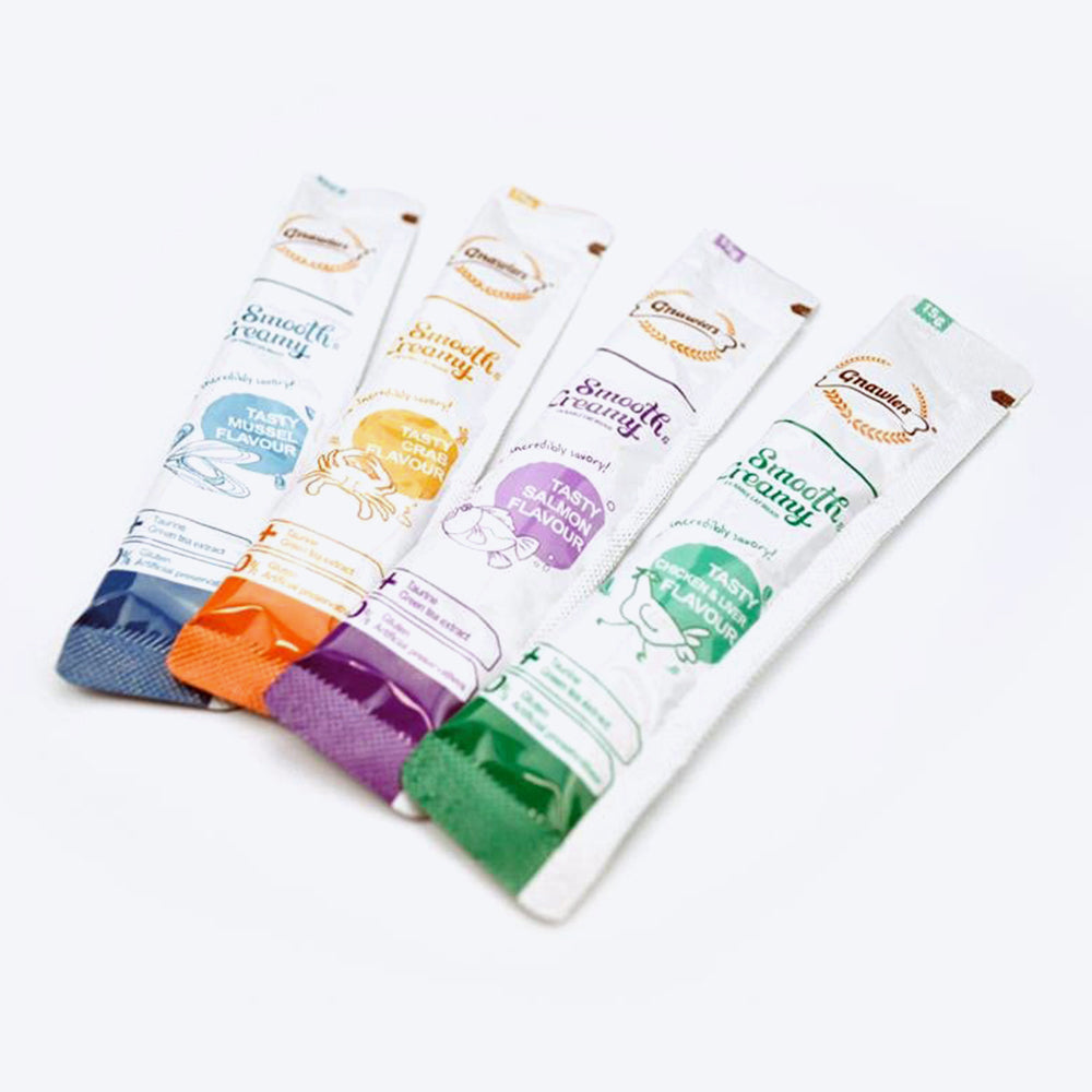 Gnawlers Creamy Treats Chicken and Liver Flavour for Cats- 60 g packs