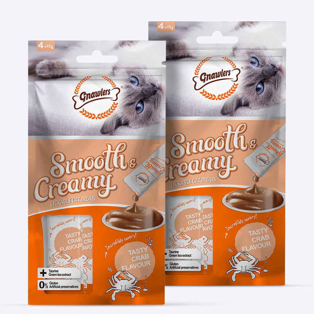 Gnawlers Creamy Treats Crab Flavour for Cats- 60 g