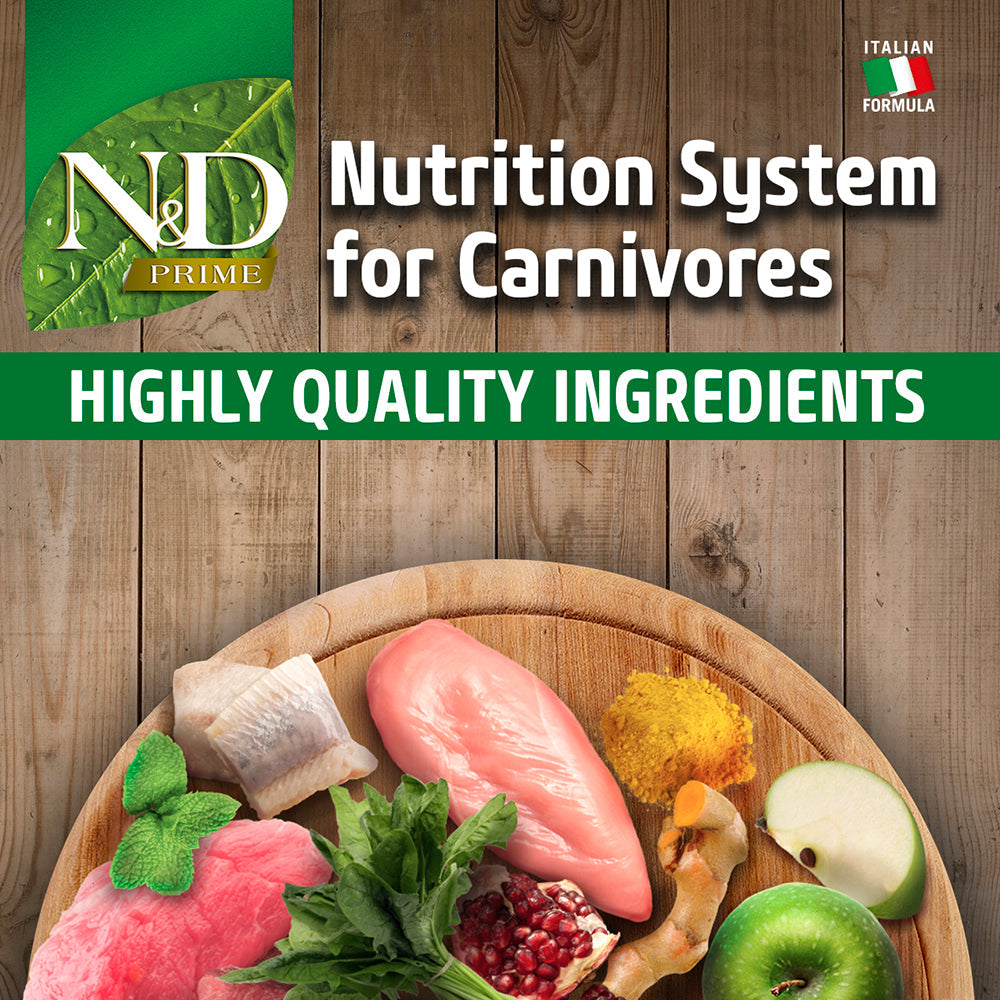 Farmina N&D Prime Chicken & Pomegranate Neutered Adult Grain Free Dry Cat Food