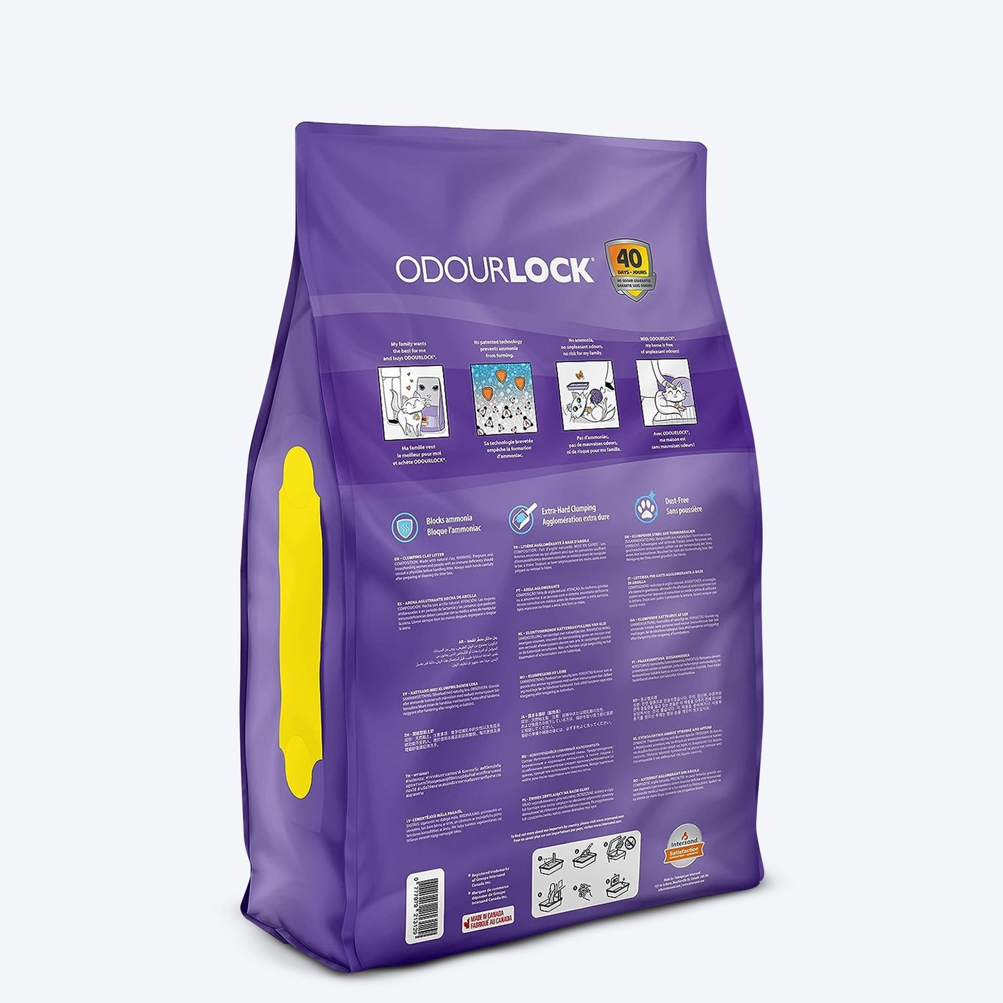 Intersand Odourlock Multi Cat Formula Clumpable Cat Litter Lavender Field - 12 kg