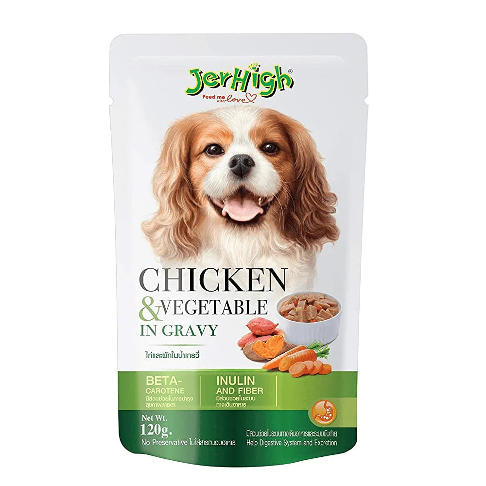 JerHigh Vegetable and Chicken in Gravy Dog Wet Food