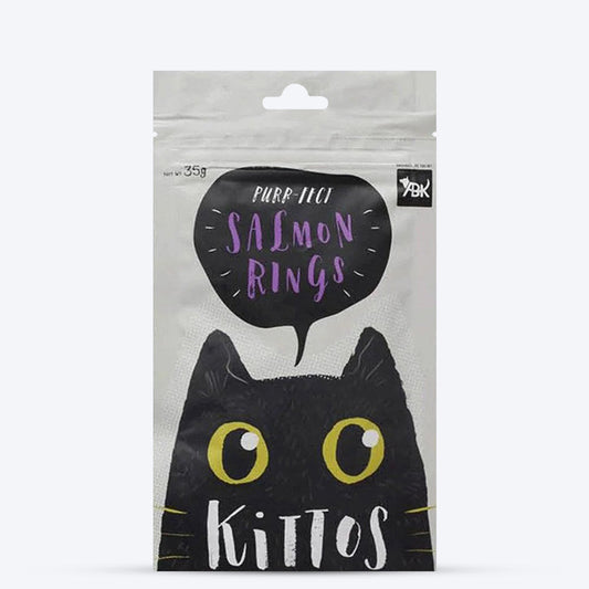 Kittos Purr-Fect Salmon Rings Cat Treats - 35 g