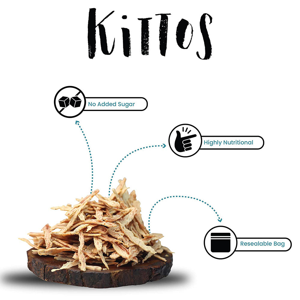 Kittos Purr-Fect Tuna Jerky Strips Cat Treats - 35 g
