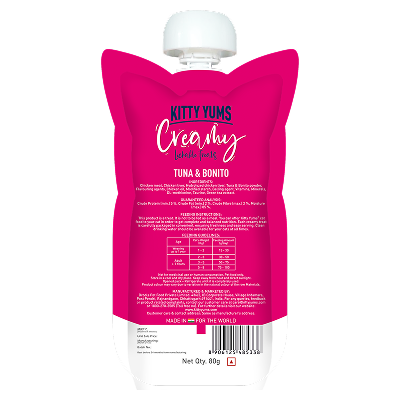 Kitty Yums Lickable Tuna & Bonito Creamy Cat Treat