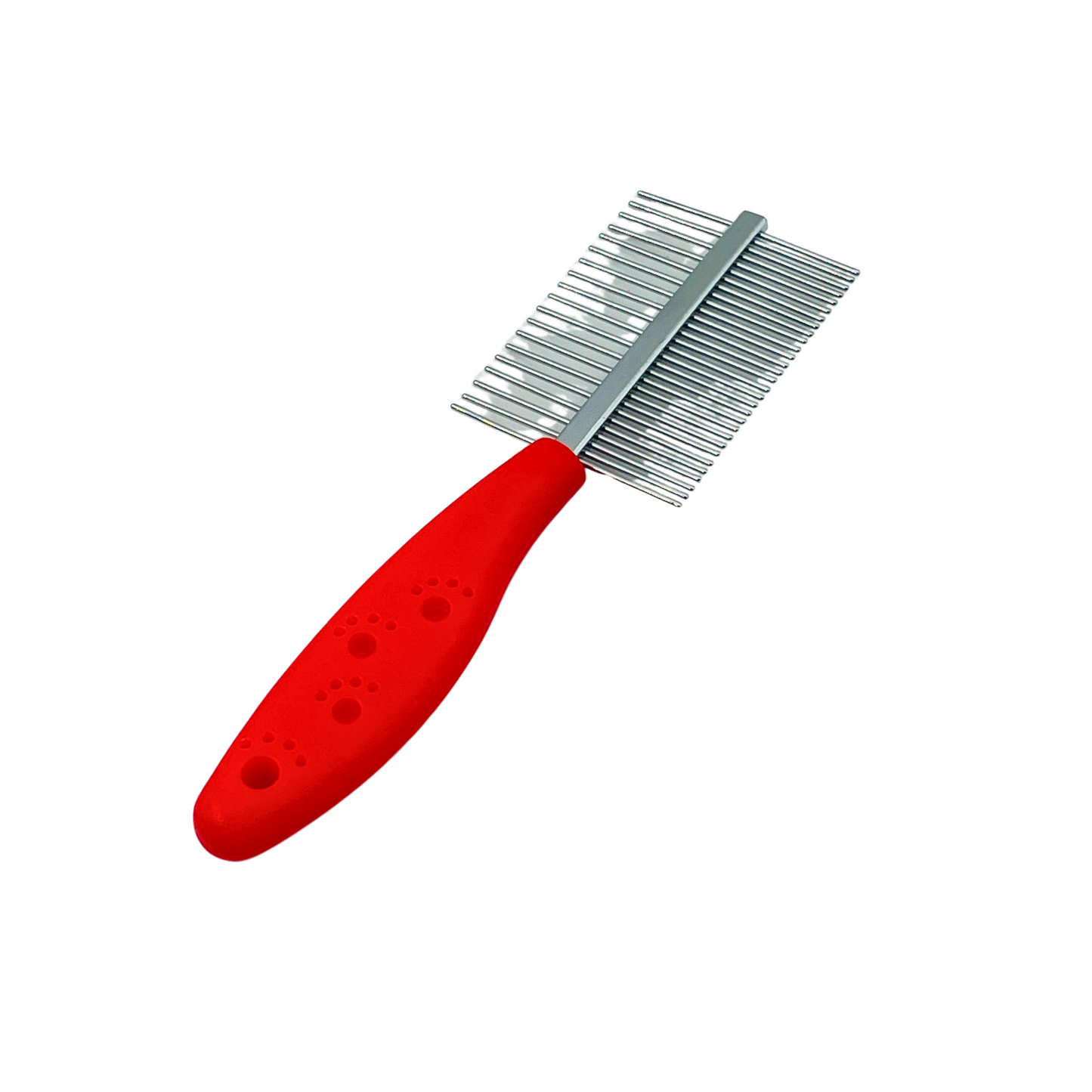 Petblush Double Side Paw Print Grip Comb For Dogs and Cats