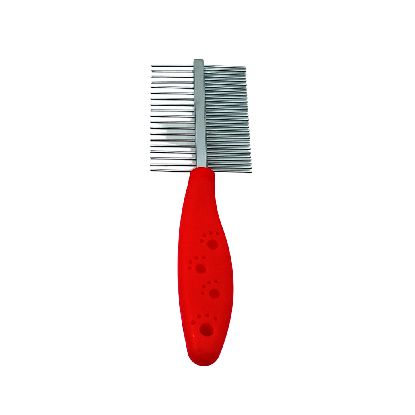 Petblush Double Side Paw Print Grip Comb For Dogs and Cats