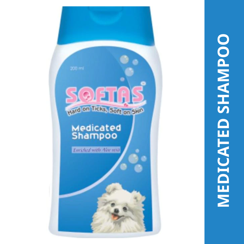 Intas Softas Tick & Flea Shampoo for Dogs