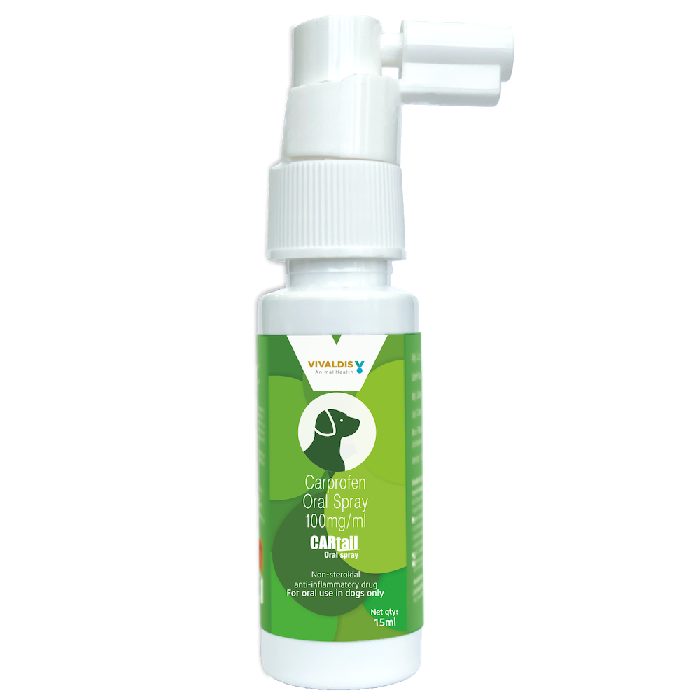 Vivaldis Cartail (Carprofen) Oral Spray for Dogs (15ml)