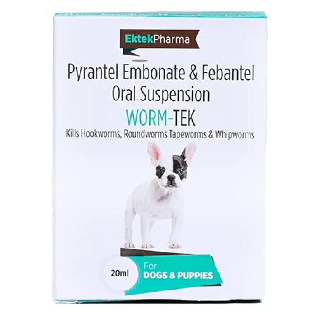 Ek Tek Wormtek Puppy Deworming Suspension (20ml)