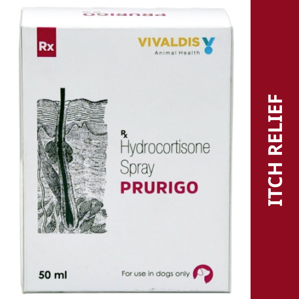Vivaldis Prurigo (Hydrocortisone) Spray for Dogs & Cats (50ml)