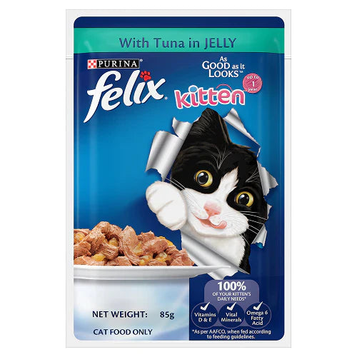 Purina Felix Tuna with Jelly Complete and Balanced Kitten Wet Food