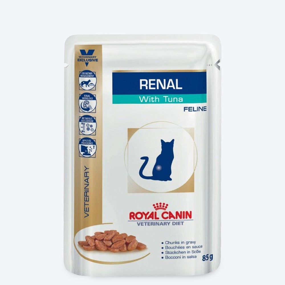 Royal Canin Renal Veterinary Diet Wet Food For Cat -Tuna - 1.02 kg (12 x 85g)
