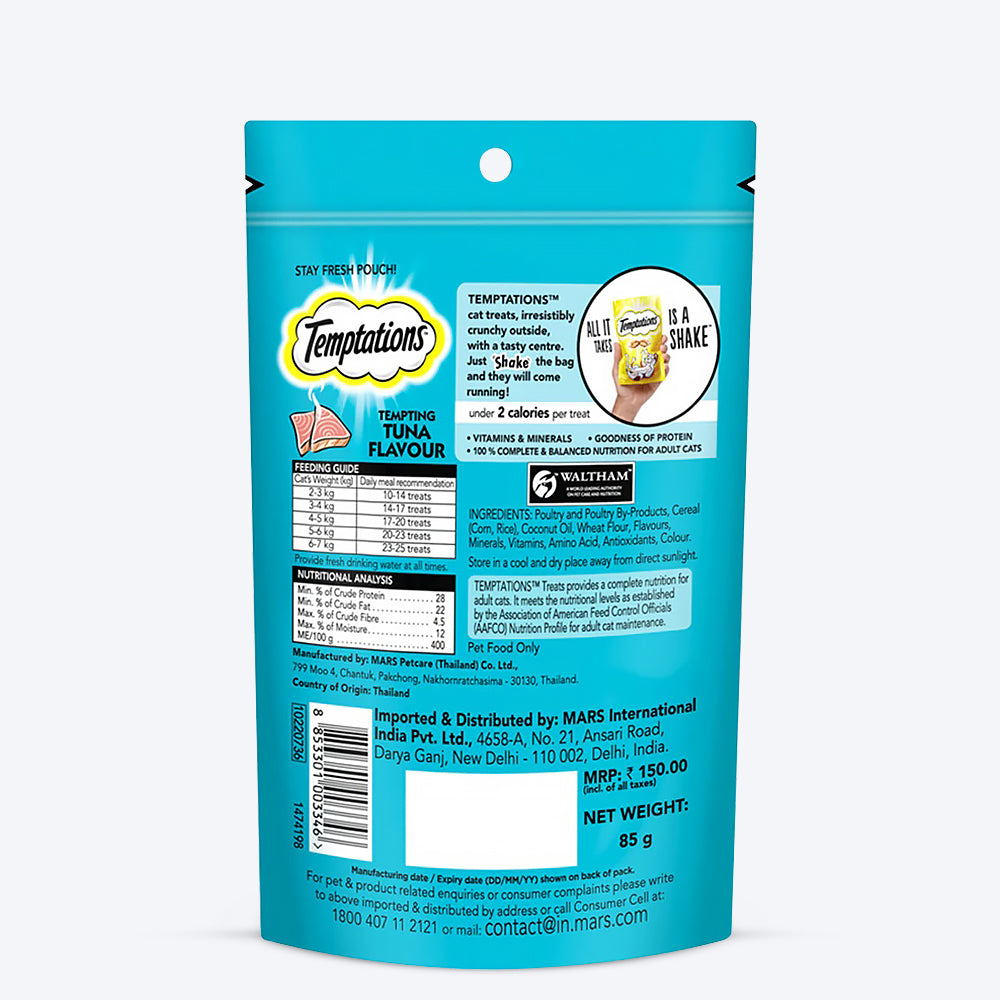 Temptations Cat Treat Tuna Flavour - 85g