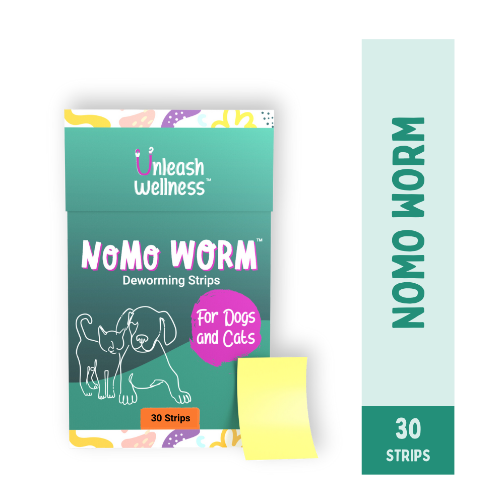Unleash Wellness NoMo Worm Natural Deworming Strips for Dogs and Cats