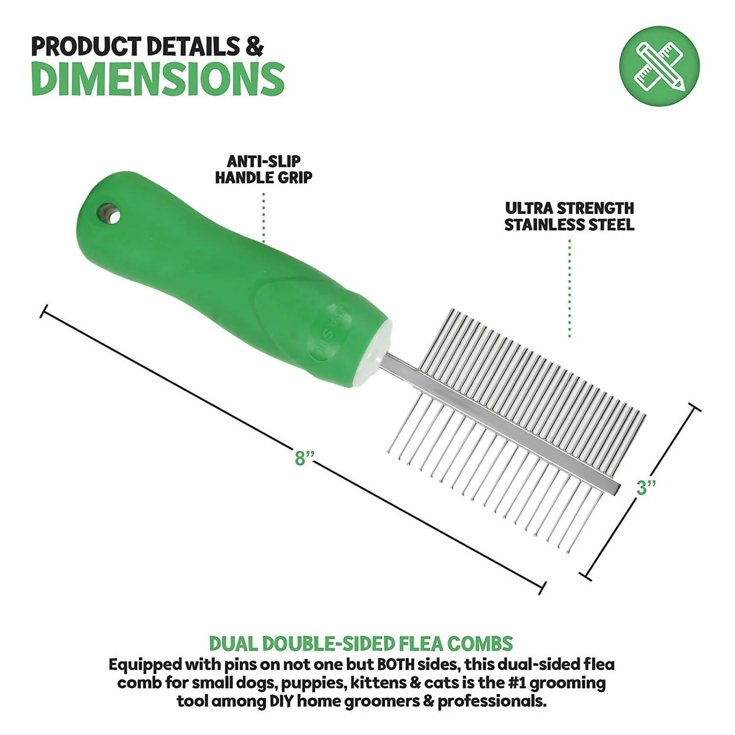 Basil - Double Side Comb For Dogs and Cats