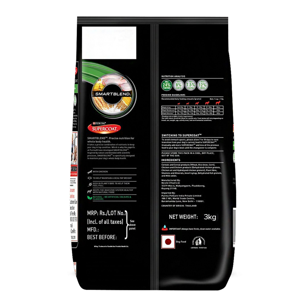 Purina SuperCoat Adult Healthy Weight Dog Dry Food