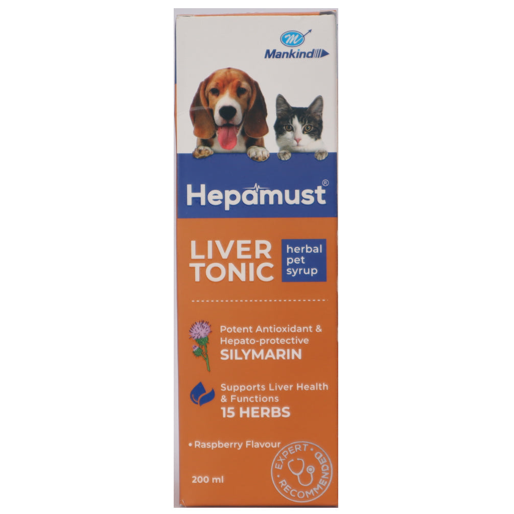Virbac Ostopet Syrup (150ml) and Mankind Hepamust Syrup Liver Tonic for Dogs and Cats (200ml) Combo